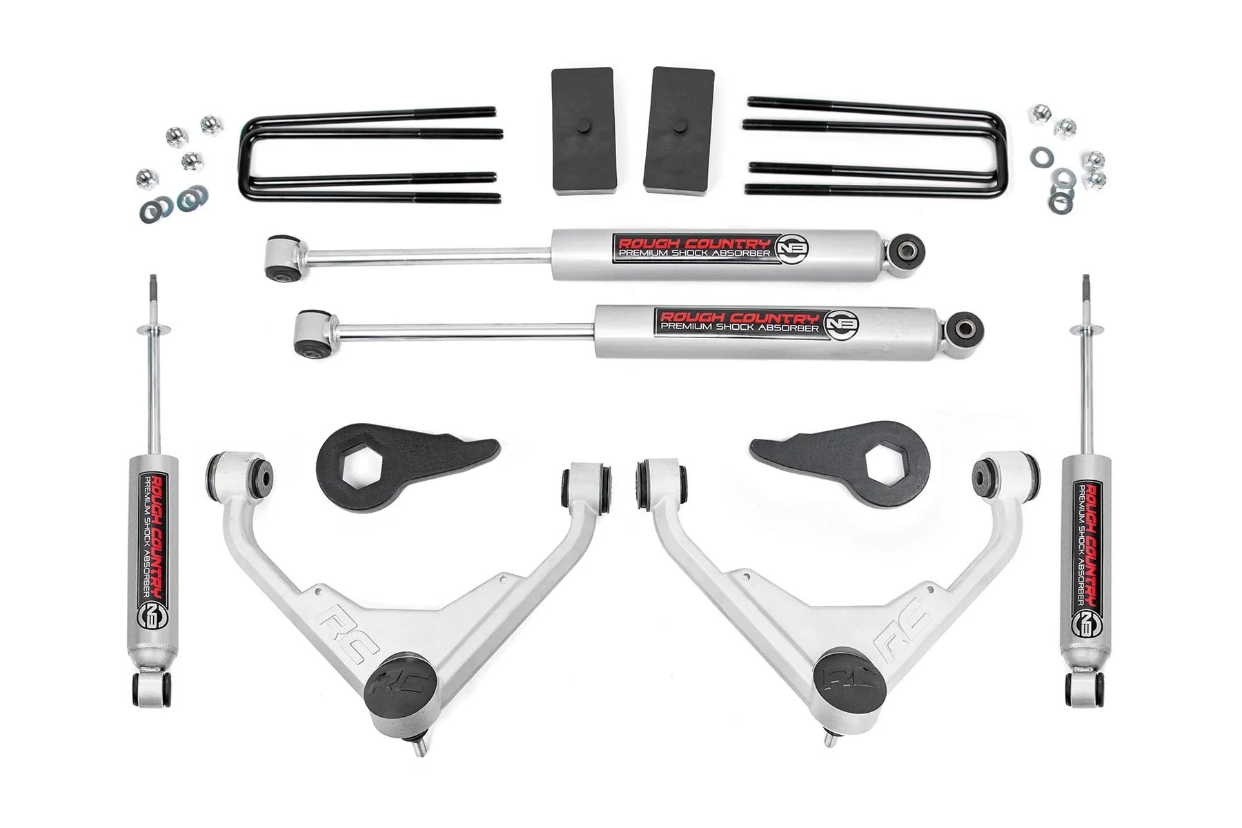 Rough Country 3 Inch Lift Kit Fits Chevrolet/GMC 2/4WD 3500 2001-2010