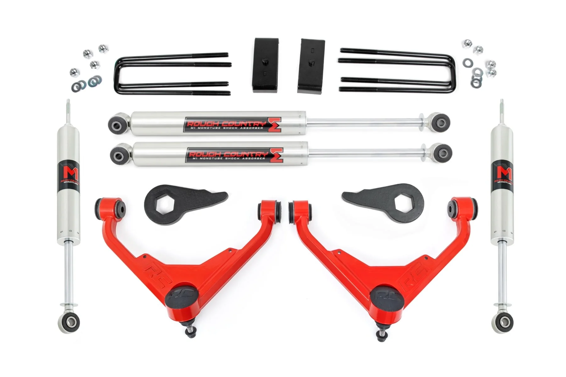 Rough Country 3 Inch Lift Kit FT Code M1 Fits Chevrolet/GMC 2/4WD 2001-2010