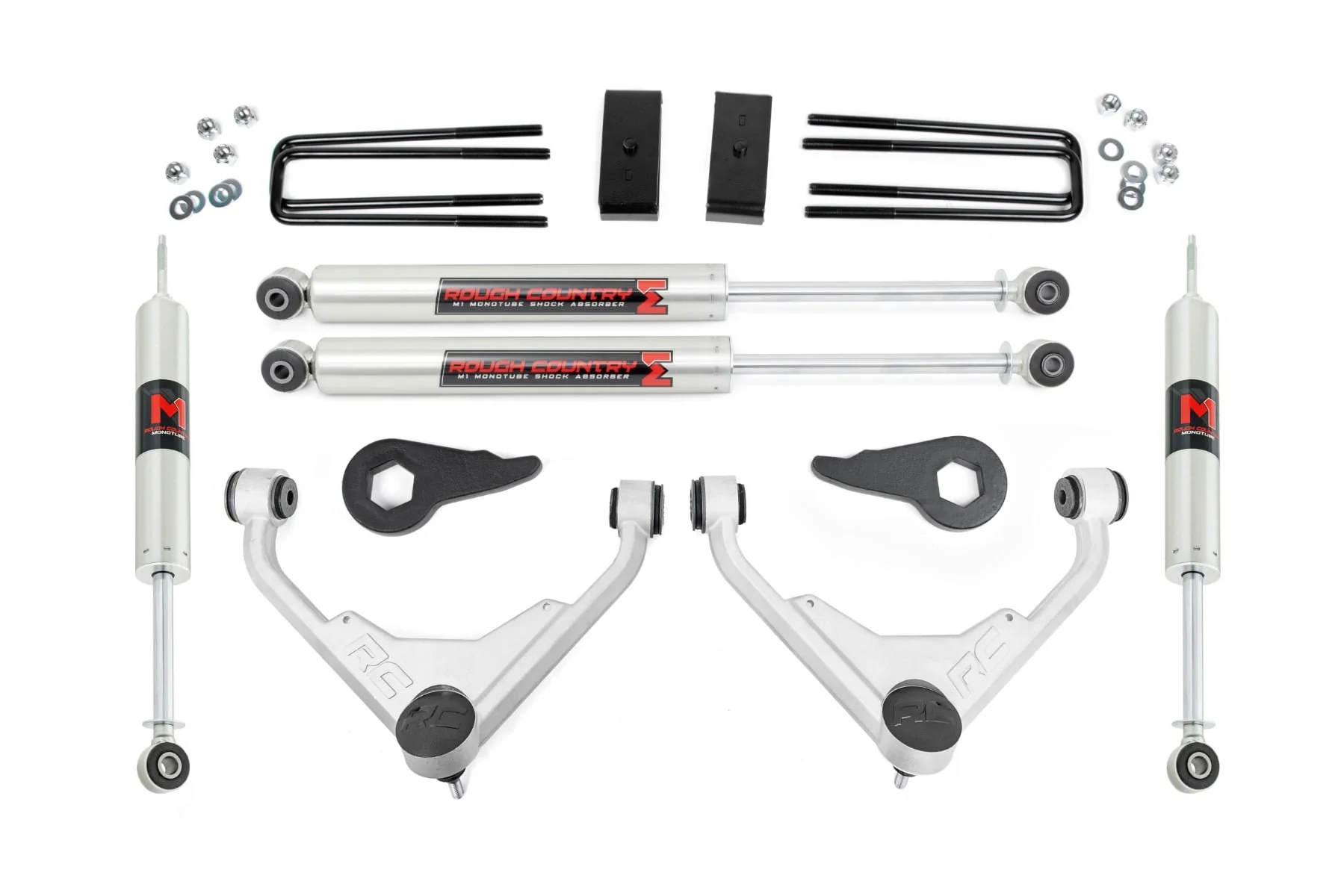 Rough Country 3 Inch Lift Kit FT Code M1 Fits Chevrolet/GMC 2/4WD 3500 2001-2010