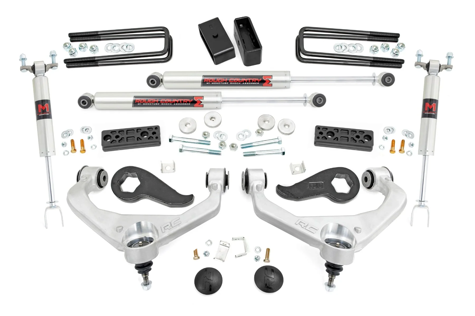 Rough Country 3 Inch Lift Kit UCAs M1 Fits Chevrolet/GMC 3500 2/4WD 2020-2024