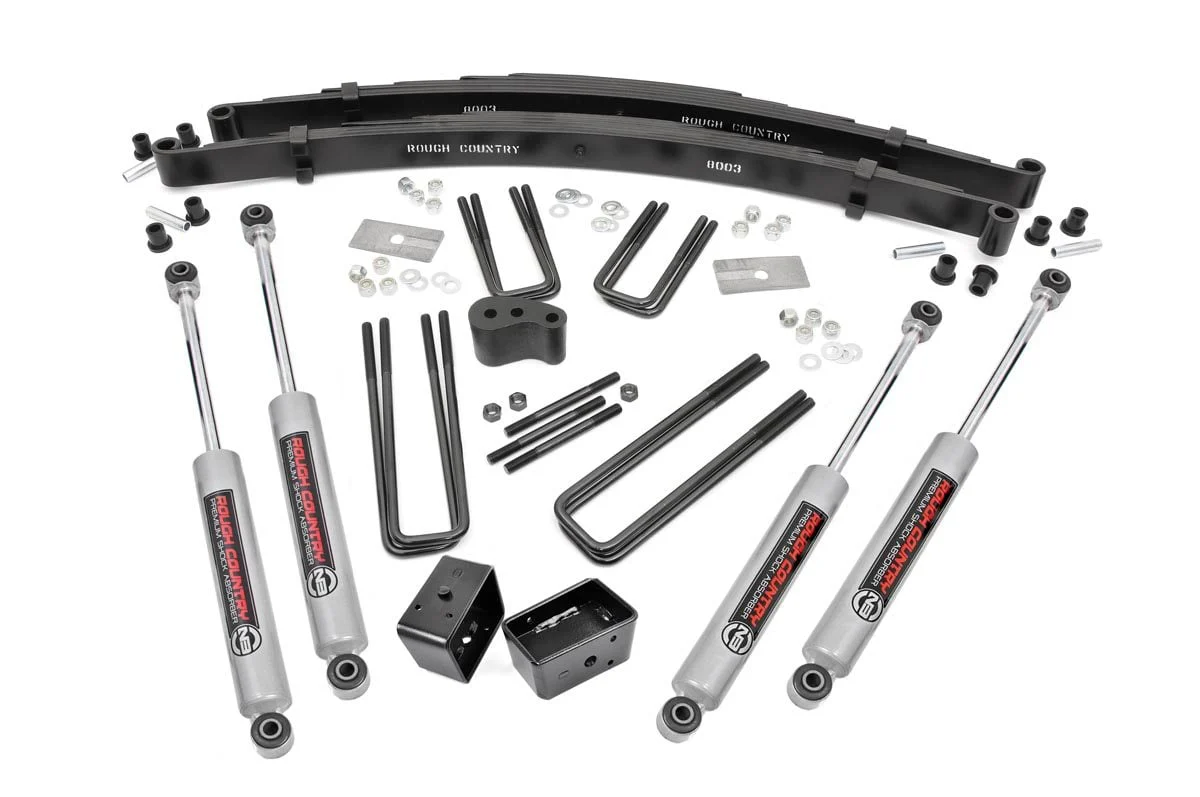 Rough Country 4 Inch Lift Kit Rear Blocks Fits Dodge Ram 3500 4WD 1981-1993