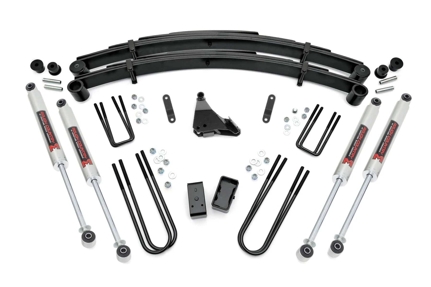 Rough Country 4 Inch Lift Kit Rear Blocks M1 Fits Ford F-350 4WD 1999-2004