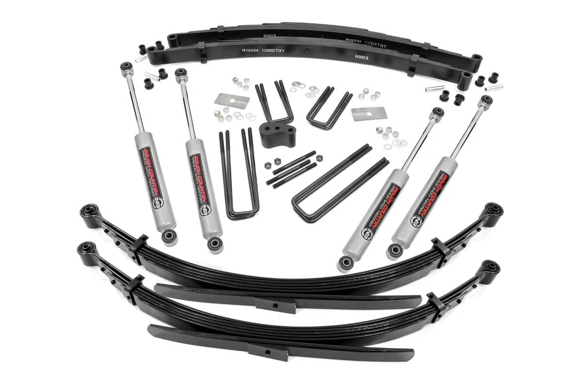 Rough Country 4 Inch Lift Kit Rear Springs Fits Dodge Ram 3500 4WD 1981-1993