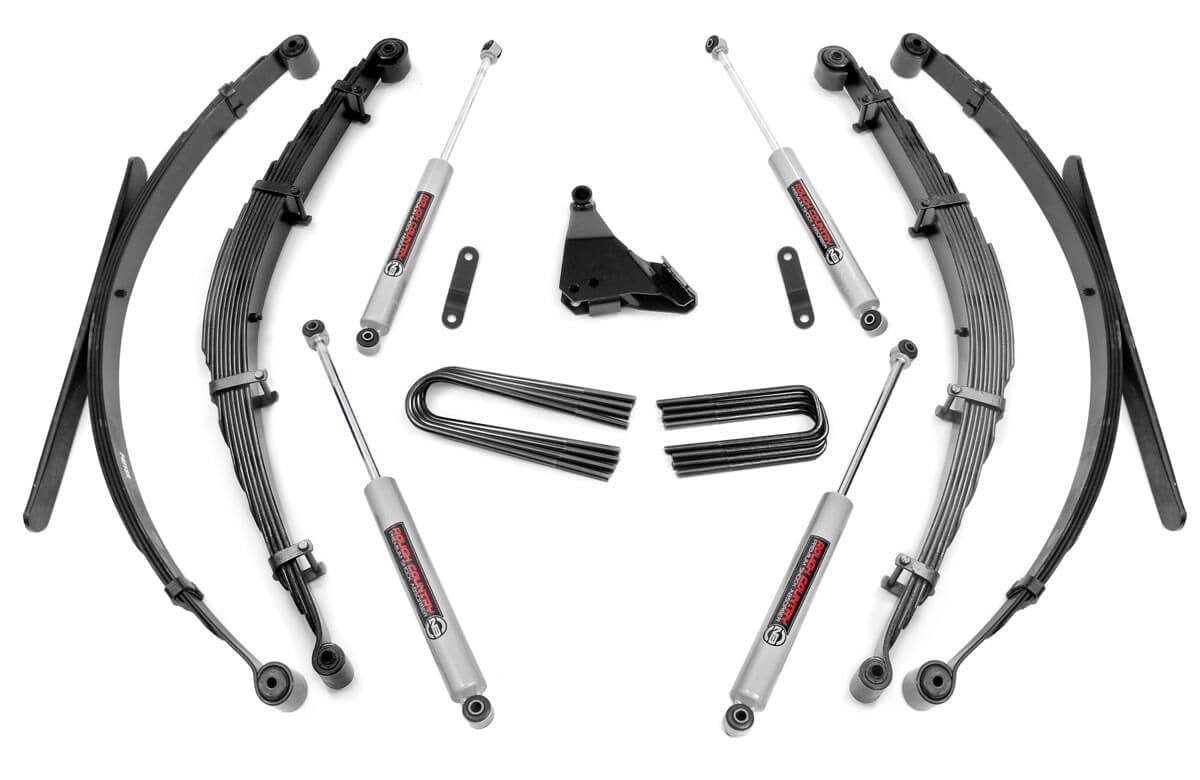 Rough Country 4 Inch Lift Kit Rear Springs Fits Ford F-350 4WD 1999-2004