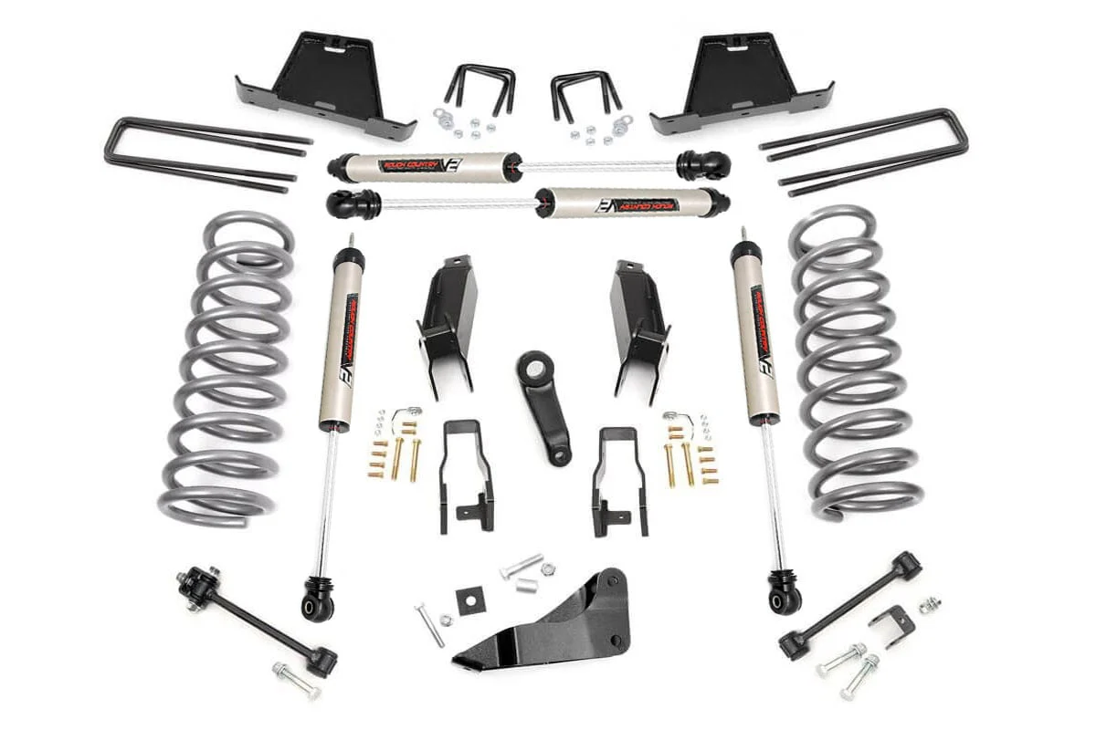 Rough Country 5 Inch Lift Kit Gas V2 Fits Dodge Ram 3500 4WD 2003-2007