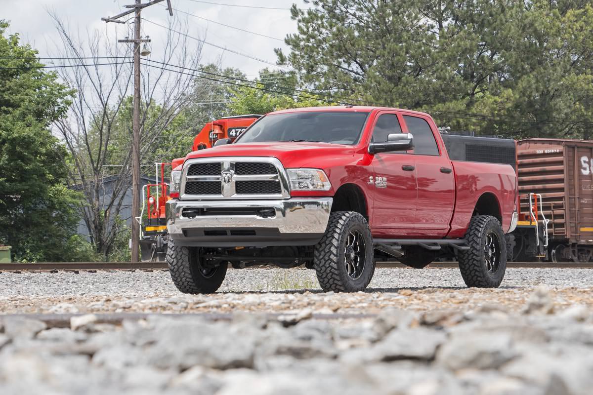 Rough Country 5 Inch Lift Kit Radius Arm Drop SRW Fits Dodge Ram 3500 4WD 2013-2015 - Image 2