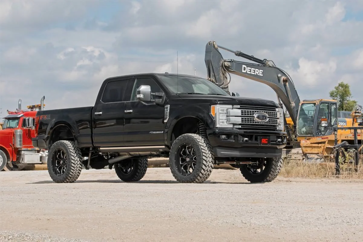 Rough Country 6 Inch Lift Kit 4-Link No OVLD D/S C/O V2 Fits Ford F-350 4WD 2017-2022 - Image 2