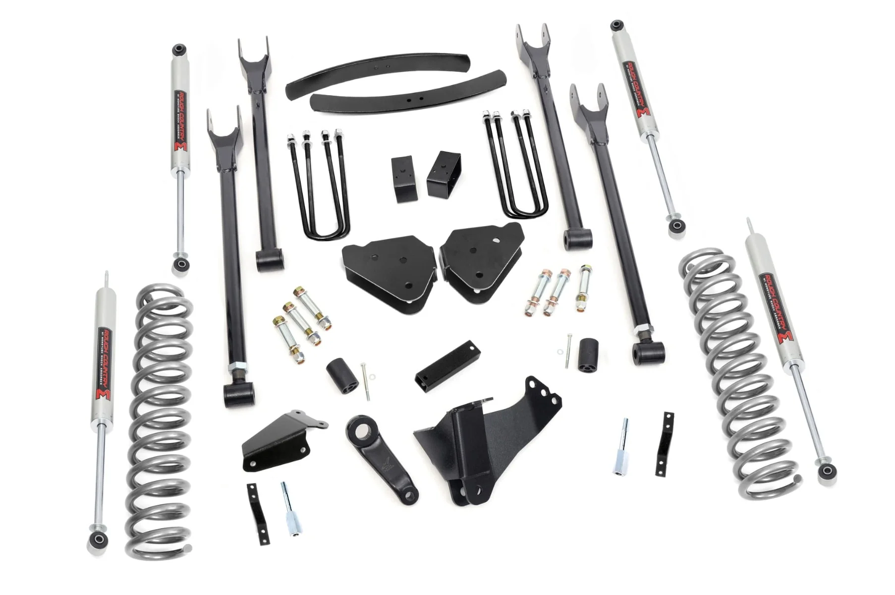 Rough Country 6 Inch Lift Kit Diesel 4 Link M1 Fits Ford F-350 4WD 2005-2007