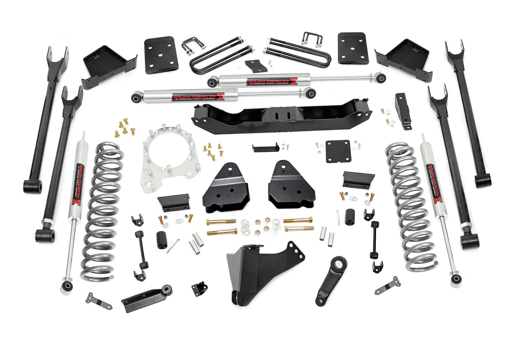 Rough Country 6 Inch Lift Kit Diesel 4-Link M1 Fits Ford F-350 4WD 2017-2022