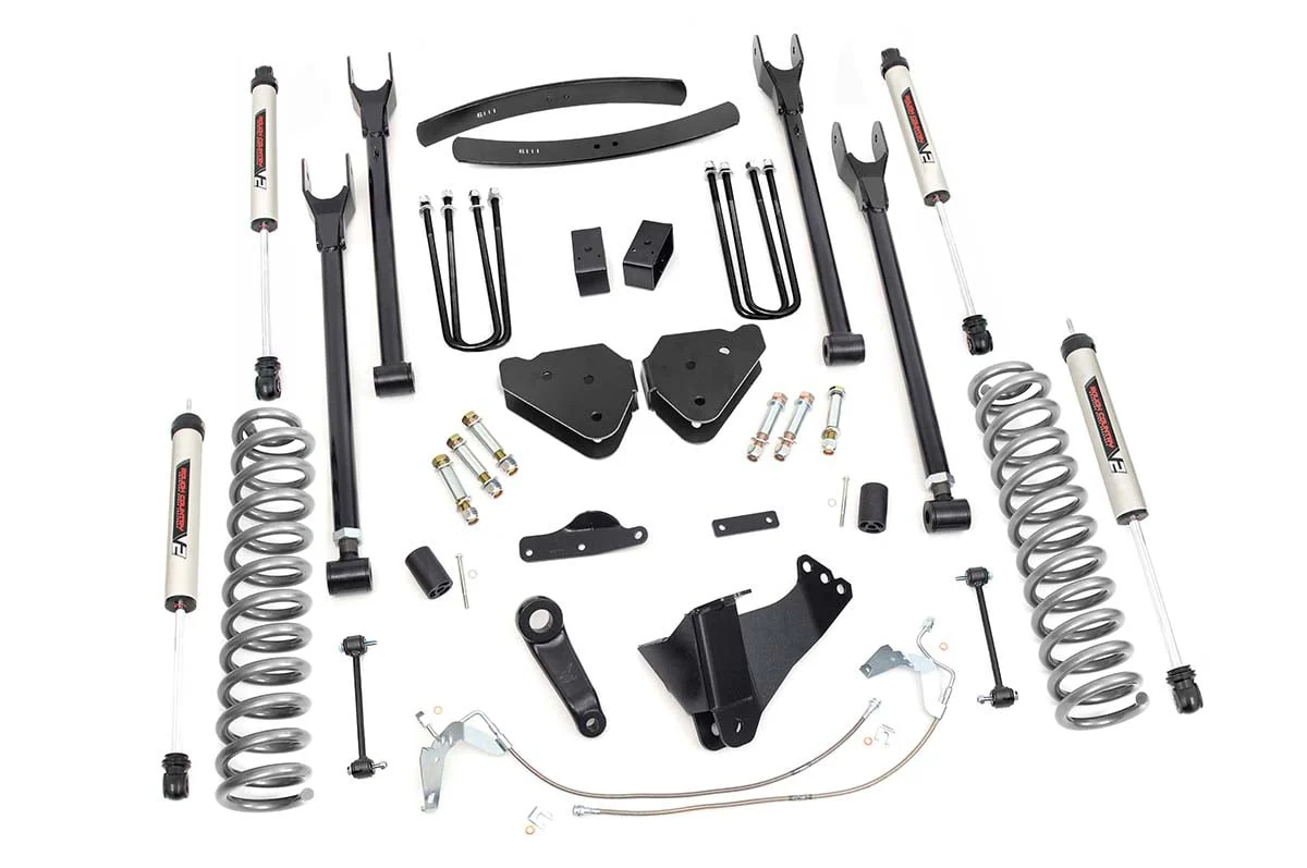 Rough Country 6 Inch Lift Kit Diesel 4 Link V2 Fits Ford F-350 4WD 2008-2010