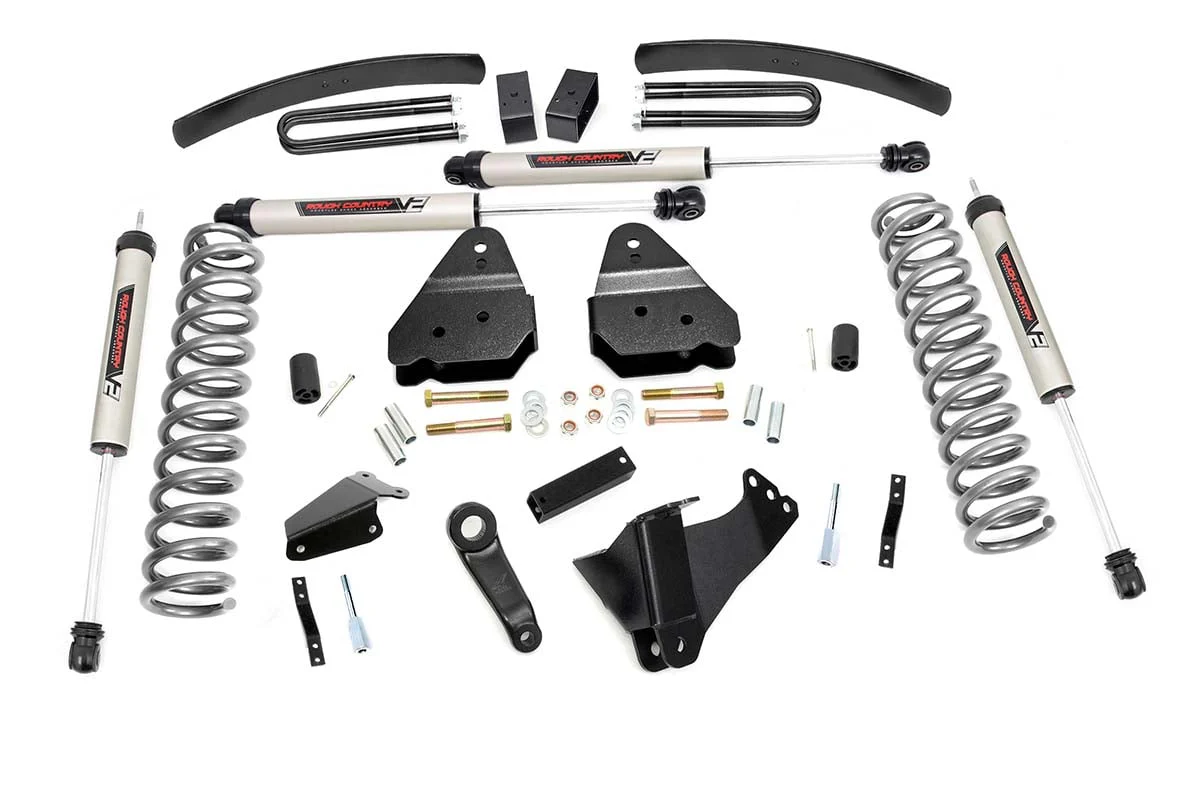 Rough Country 6 Inch Lift Kit Diesel V2 Fits Ford F-350 4WD 2005-2007