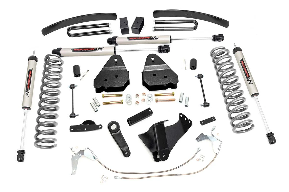 Rough Country 6 Inch Lift Kit Gas V2 Fits Ford F-350 4WD 2008-2010