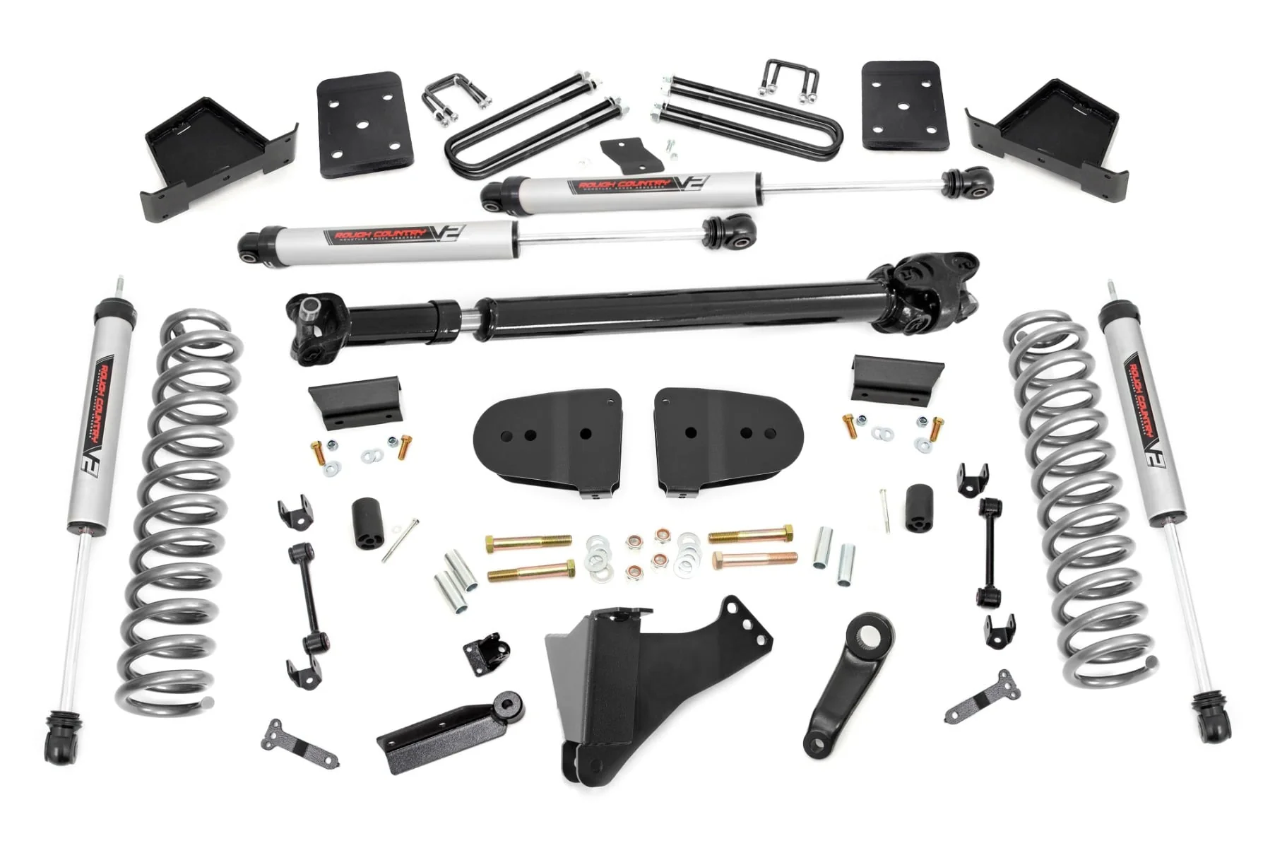 Rough Country 6 Inch Lift Kit OVLDS D/S V2 Fits Ford F-350 4WD 2023