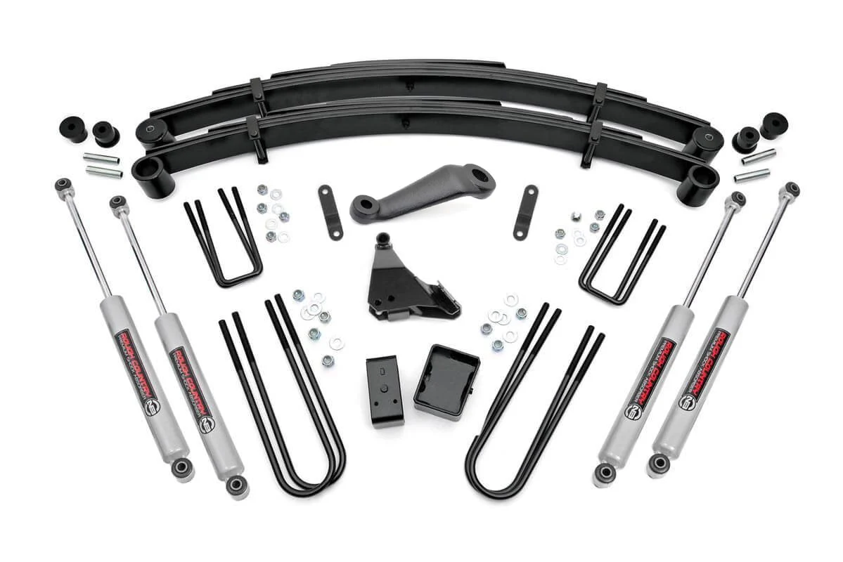 Rough Country 6 Inch Lift Kit Rear Blocks Fits Ford F-350 4WD 1999-2004