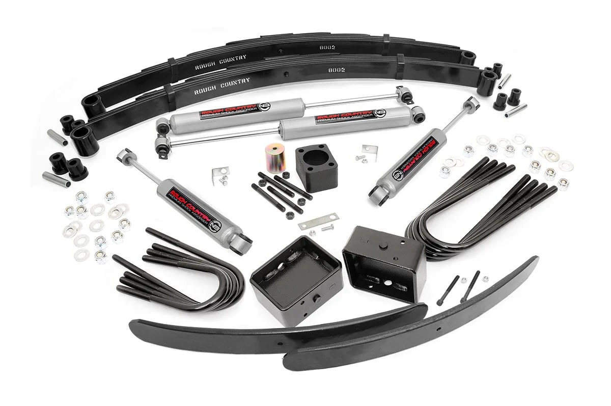 Rough Country 6 Inch Lift Kit Rear Blocks Fits GMC 3500 4WD 1980-1991 / Chevrolet 3500 4WD 1988-1991
