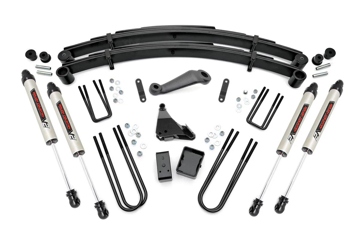 Rough Country 6 Inch Lift Kit Rear Blocks V2 Fits Ford F-350 4WD 1999-2004
