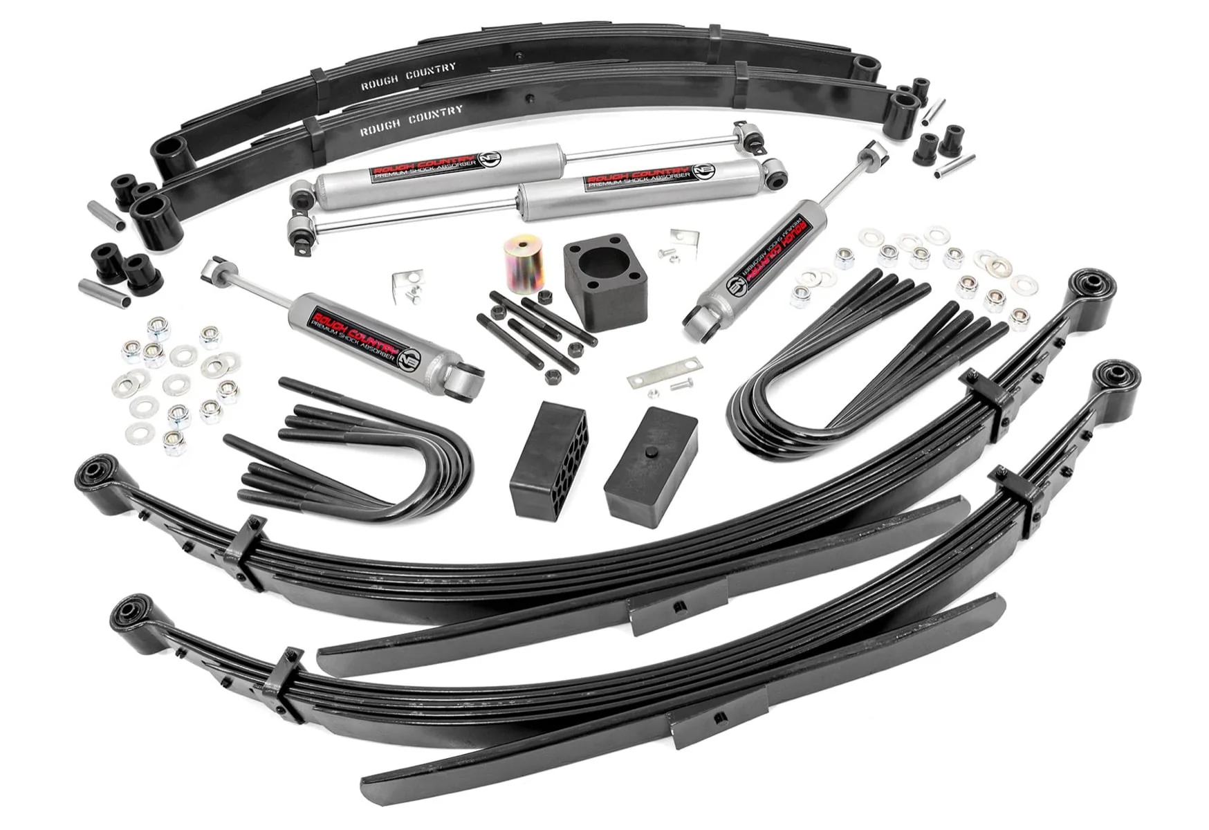 Rough Country 6 Inch Lift Kit Rear Springs Fits Chevrolet 3500 4WD 1988-1991/GMC 3500 4WD 1980-1991