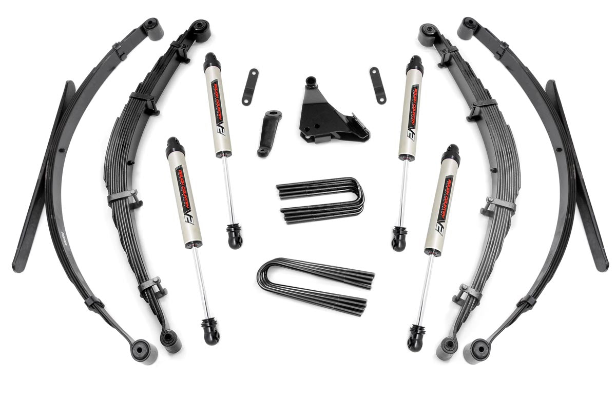 Rough Country 6 Inch Lift Kit Rear Springs V2 Fits Ford F-350 4WD 1999-2004