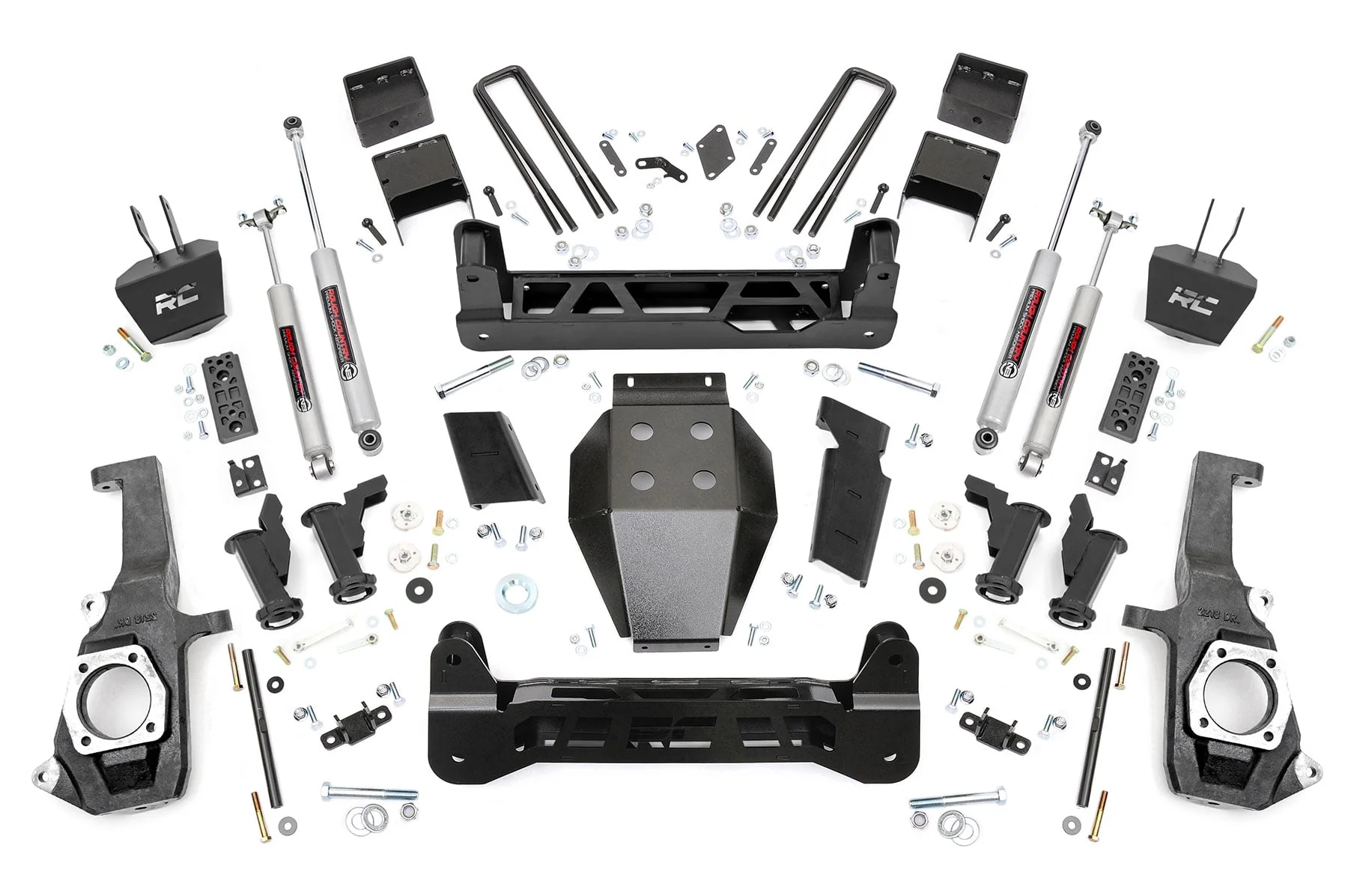 Rough Country 7.5 Inch Lift Kit Torsion Drop Fits Chevrolet/GMC 3500 2/4WD 2011-2019