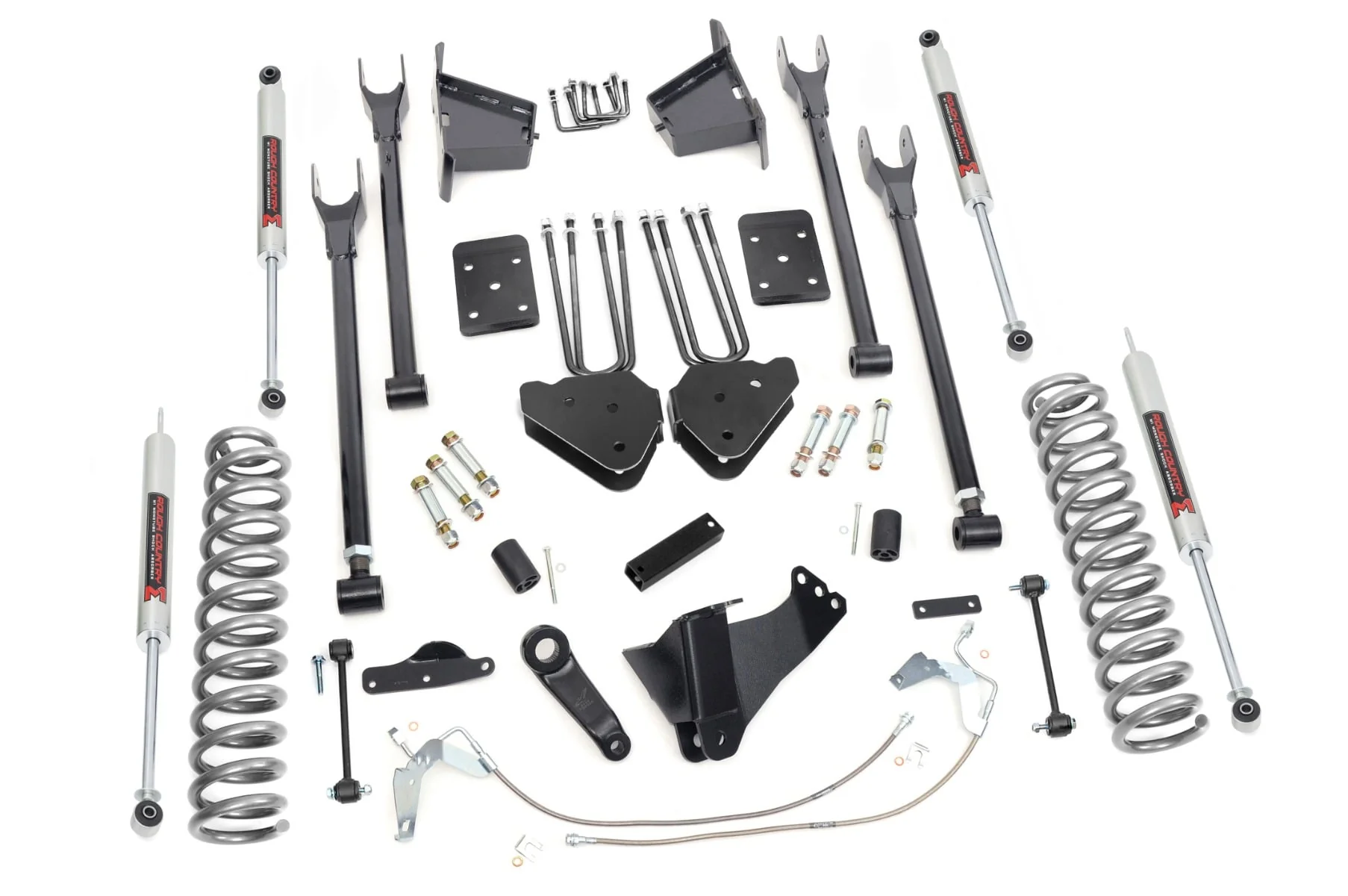 Rough Country 8 Inch Lift Kit 4 Link M1 Fits Ford F-350 4WD 2008-2010