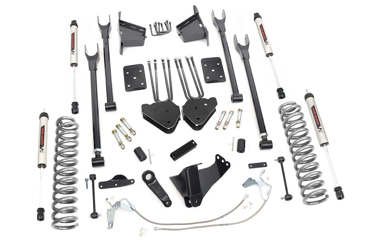 Rough Country 8 Inch Lift Kit 4 Link V2 Fits Ford F-350 4WD 2008-2010