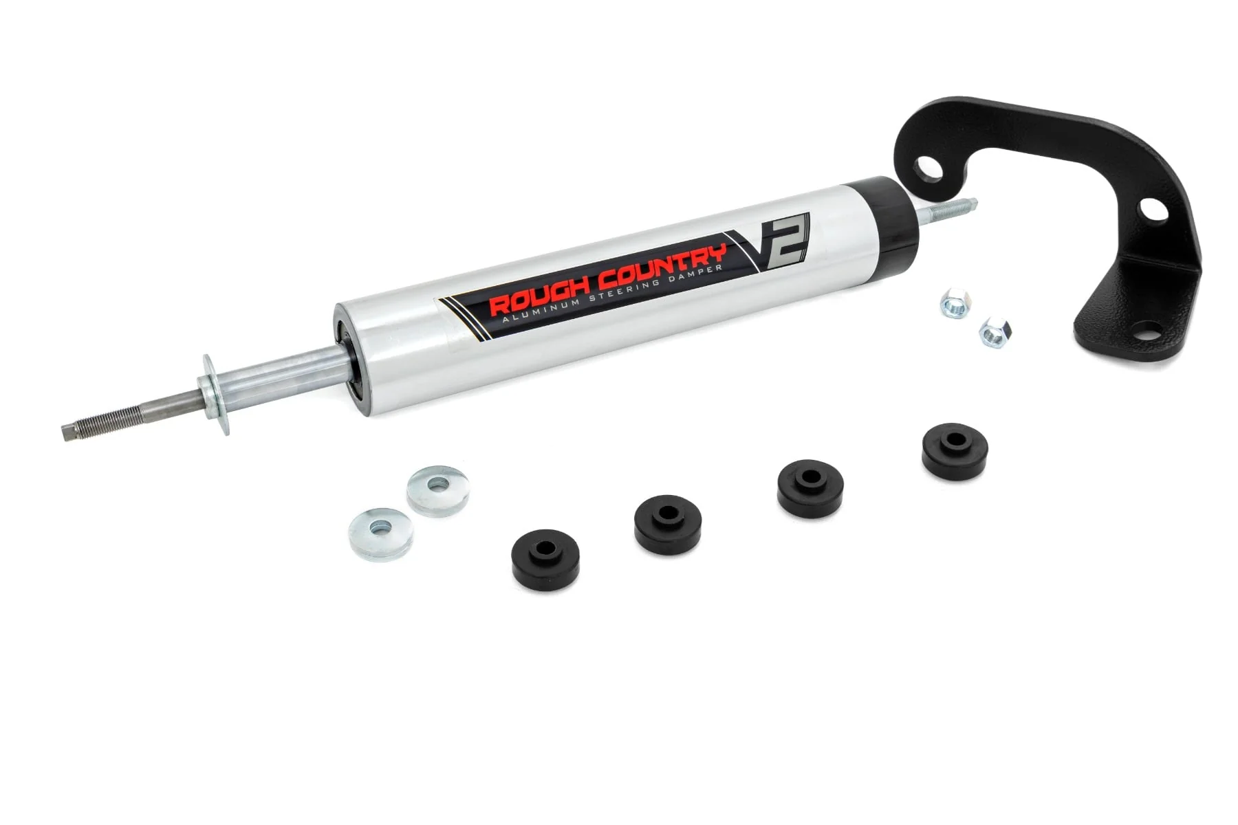 Rough Country V2 Steering Stabilizer 8-lug Only 6 Inch Lift Fits Chevrolet 3500 4WD 1988-2000