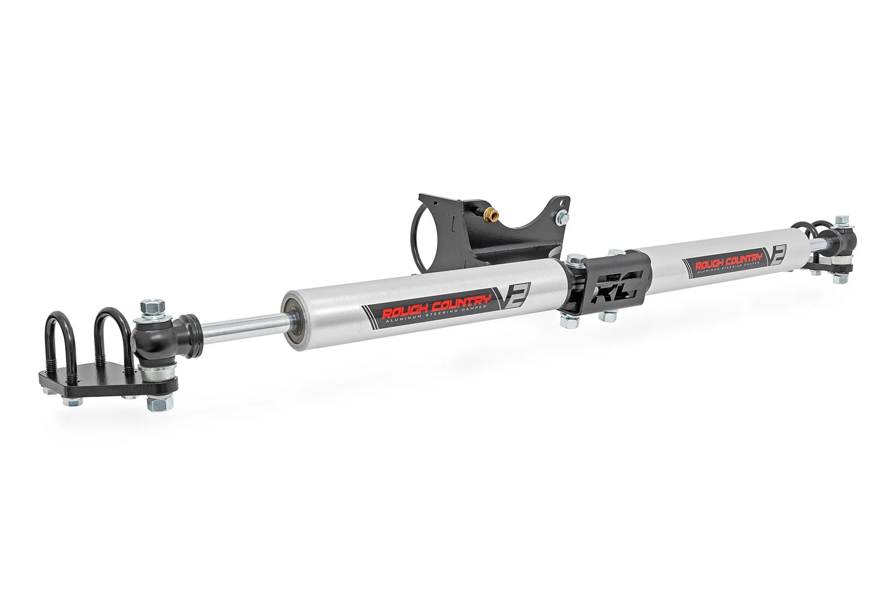 Rough Country V2 Steering Stabilizer Dual 2-8 Inch Lift Fits Ford F-350 4WD 2005-2024